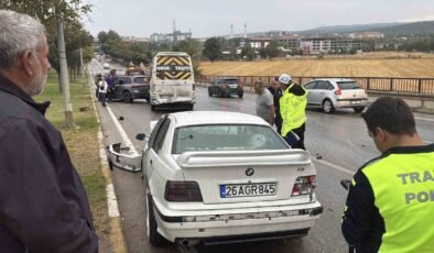 Eskişehir’de 7 araçlı zincirleme kaza: 1 yaralı