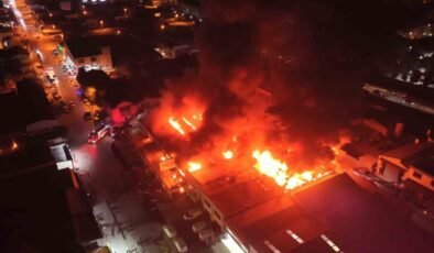 Eskişehir’de sanayi sitesindeki dükkanda korkutan yangın
