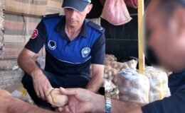 Hileli patates satışı yapan seyyar satıcılara yönelik denetim