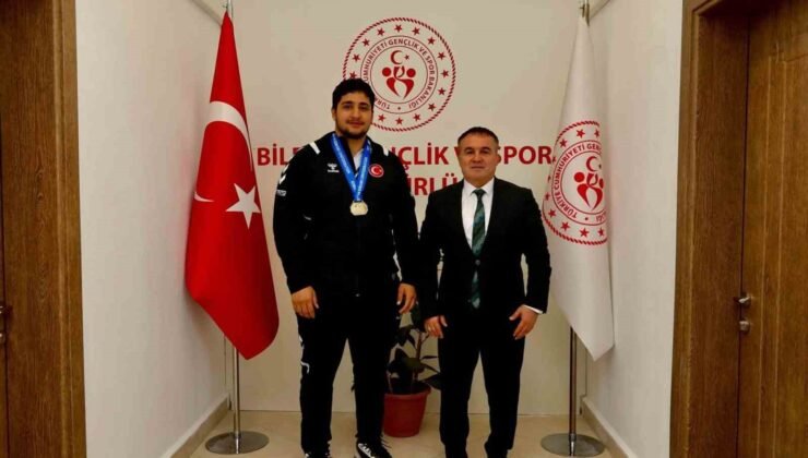 İl Müdürü Demir ile Avrupa şampiyonu Zaloğlu bir araya geldi
