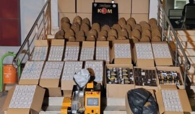 Kaçak tütün ve makaron operasyonunda 3 şüpheli yakalandı