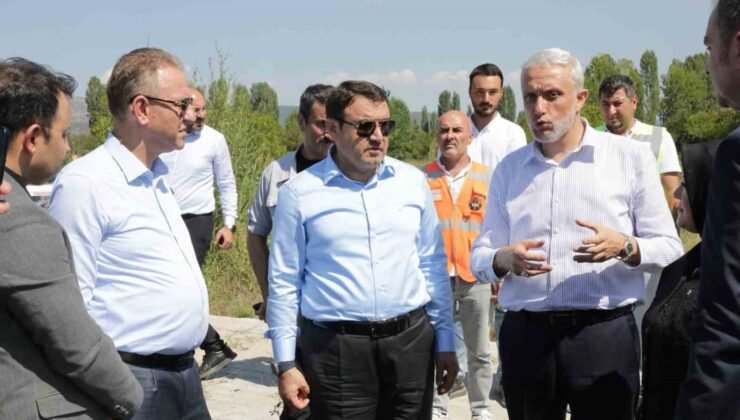 Kütahya Valisi Işın, Emet-Simav yolundaki çalışmaları inceledi