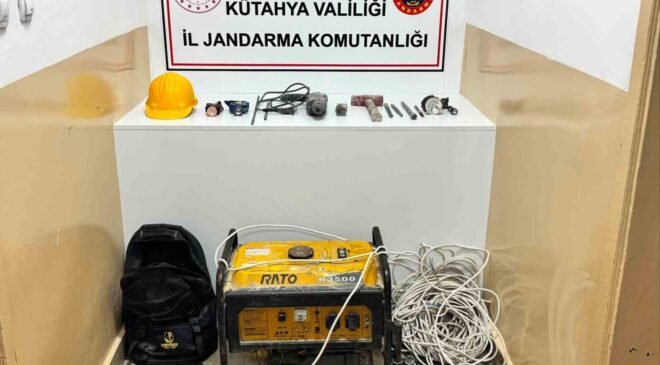 Kütahya’da izinsiz kazı operasyonu: 2 gözaltı