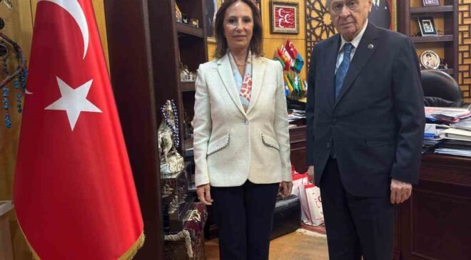 KUTSO Başkanı Argat, MHP Genel Başkanı Bahçeli’yi ziyaret etti
