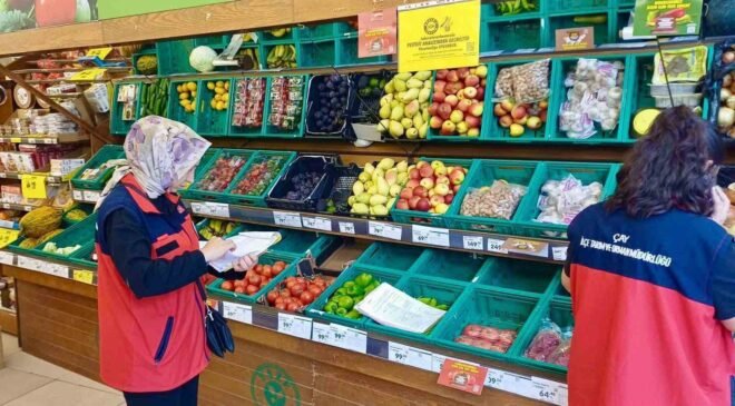 Marketlere yönelik TÜFİS denetimi yapıldı