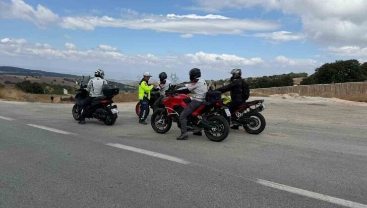 Motosiklet sürücülerine ’Reflektif Yelek Giy’, ’Görünür Ol’ uyarısı
