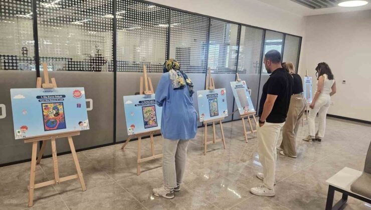 OEDAŞ çocukların enerji tasarrufu temalı eserlerini sergiliyor