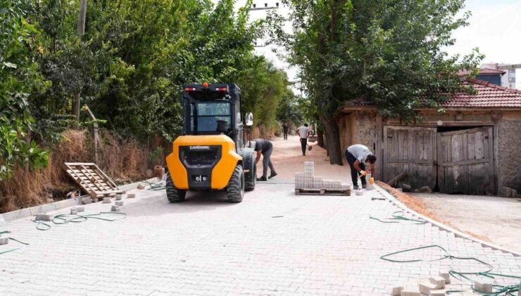 Pelitözü Mahallesinin sokakları kilit parke oluyor