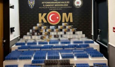 Polis kaçak sigara ve makaron ele geçirdi