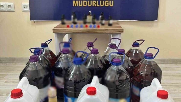 Sahte alkol operasyonunda iki kişi gözaltına alındı