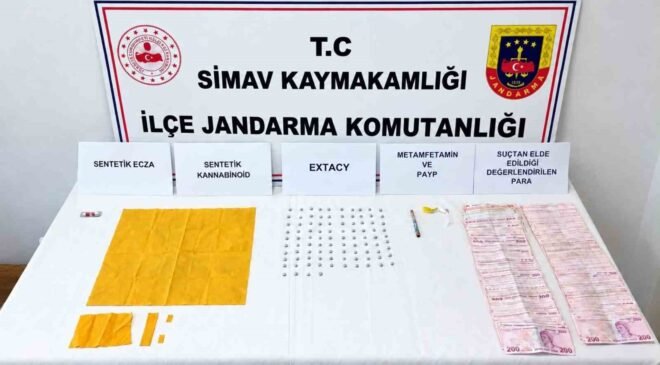 Simav’da uyuşturucu operasyonu