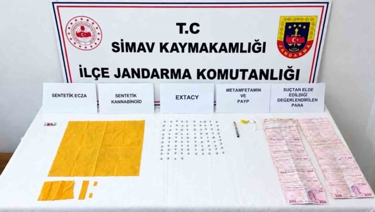 Simav’da uyuşturucu operasyonu