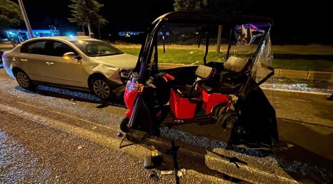 Tavşanlı’da otomobil elektrikli bisiklete çarptı: 2 yaralı