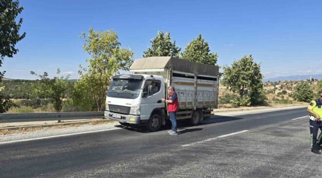 Uşak’ta hayvan hastalıklarına karşı yol kontrolleri sürüyor
