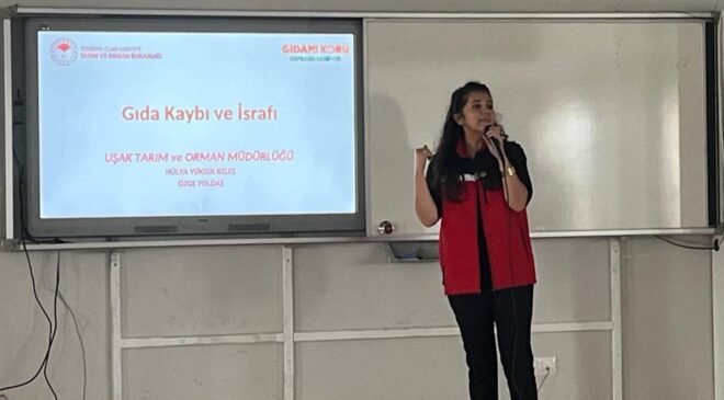Uşak’ta öğrencilere gıda kaybı ve israfına karşı farkındalık eğitimi