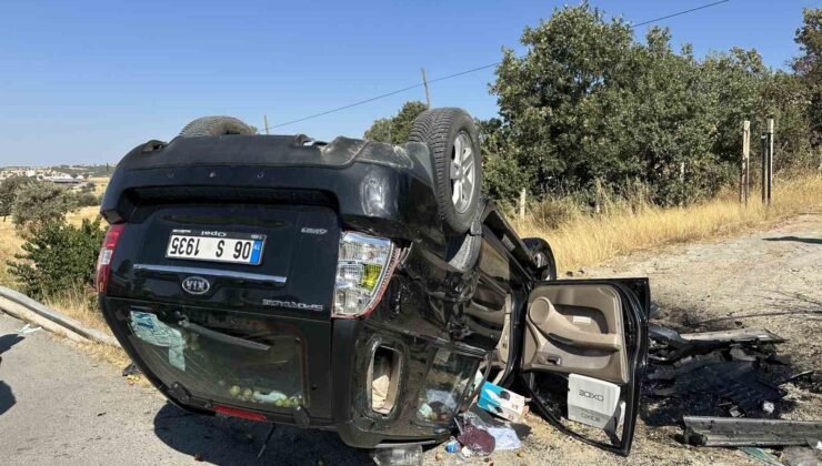 Uşak’ta takla atan otomobilin sürücüsü hayatını kaybetti