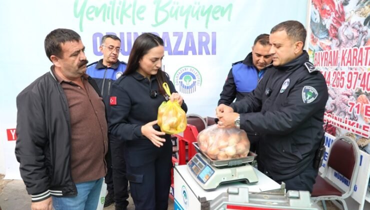 Odunpazarı Belediyesi’nden pazarlarda elektronik tartı denetimi