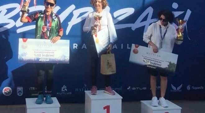 Beypazarı Ultra Trail’de Eskişehirli çift kürsüye çıktı! Cenk ve Bahar Sezer Algın’dan çifte başarı