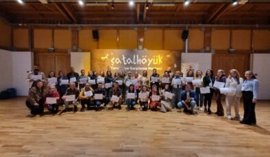 Anadolu Üniversitesi yürütücülüğündeki TÜBİTAK 1001 projesinin ana uygulaması Çatalhöyük’te gerçekleştirildi