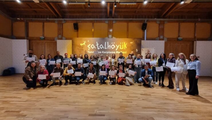 Anadolu Üniversitesi yürütücülüğündeki TÜBİTAK 1001 projesinin ana uygulaması Çatalhöyük’te gerçekleştirildi