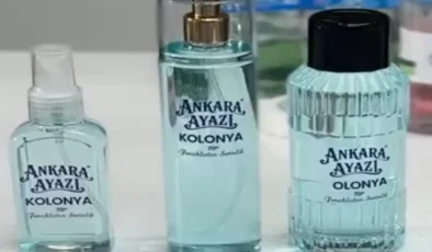 Ankara’nın meşhur ayazı kolonyaya dönüştürüldü