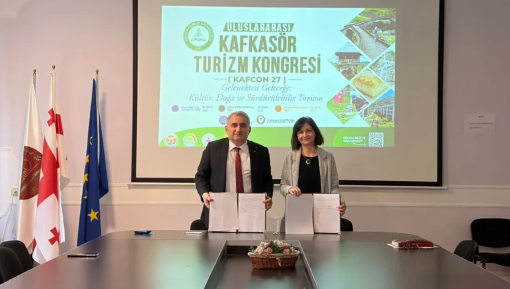 Artvin Çoruh Üniversitesi ile Gürcistan Telavi Devlet Üniversitesi arasında akademik iş birliği