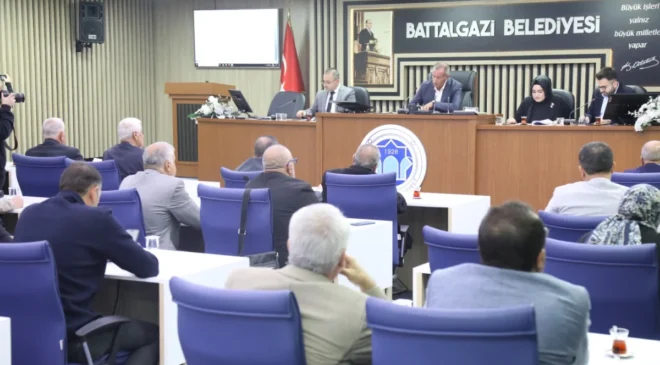 Battalgazi Belediye Meclisi’nde 9 gündem maddesi görüşüldü