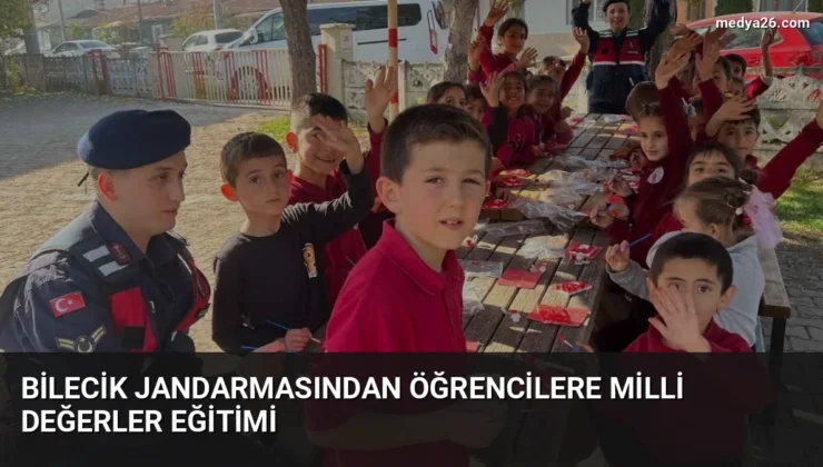 Bilecik Jandarmasından Öğrencilere Milli Değerler Eğitimi