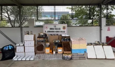 Bursa’da kaçak sigara imalathanesine darbe: 1,5 milyon liralık ürün ele geçirildi