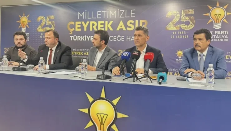 AK Parti Antalya İl Başkanı Çetin: Antalya’nın bir kuruşunun hesabı sorulur