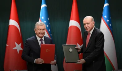 Cumhurbaşkanı Erdoğan ve Mirziyoyev’in görüşmesinin ardından 5 anlaşmaya imza