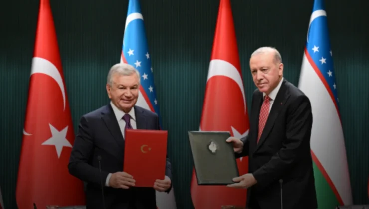 Cumhurbaşkanı Erdoğan ve Mirziyoyev’in görüşmesinin ardından 5 anlaşmaya imza