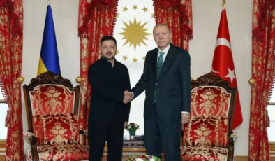 Cumhurbaşkanı Erdoğan, Zelenskiy ile Dolmabahçe’de bir araya geldi