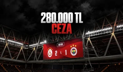 Galatasaray’a Fenerbahçe’nin 3 yıldızlı logosu nedeniyle 280 bin lira ceza