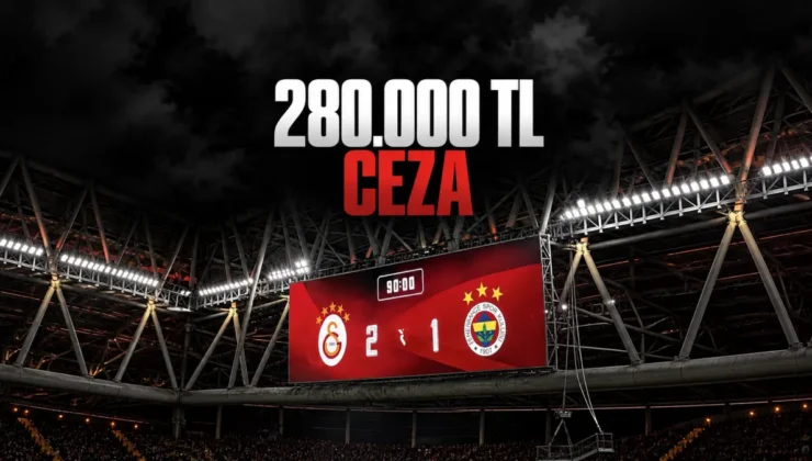 Galatasaray’a Fenerbahçe’nin 3 yıldızlı logosu nedeniyle 280 bin lira ceza