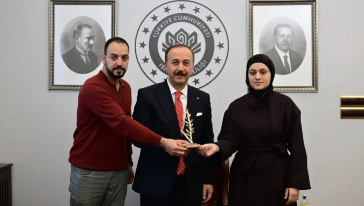 Isparta Valisi Abdullah Erin, Hind Recep’in annesi Wissam Hamada’yı valilikte ağırladı