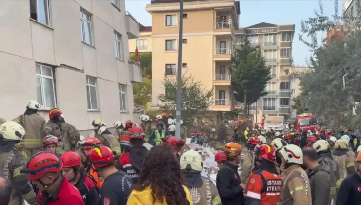 Maltepe'de çöken binada arama kurtarma sona erdi: 5 kişi hayatını kaybetti