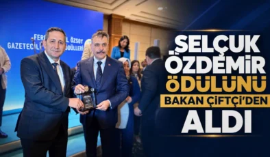 Özdemir Ödülünü İçişleri Bakanı Mustafa Çiftçi’den Aldı