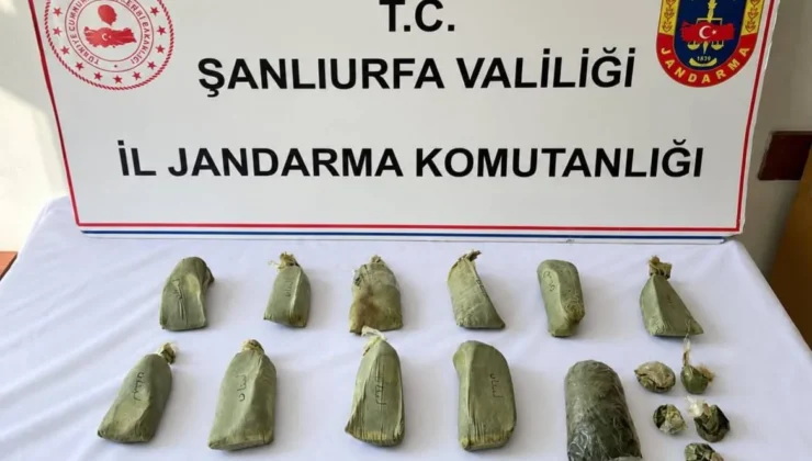 Şanlıurfa’da 5,5 kilo esrar ele geçirildi