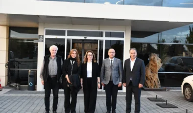 TİMBİR heyetinden Türkiye Kent Konseyleri Birliği Başkanı Özden’e ziyaret