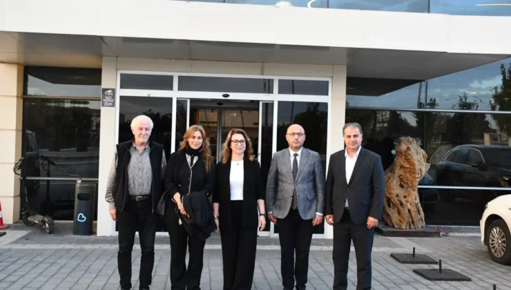 TİMBİR heyetinden Türkiye Kent Konseyleri Birliği Başkanı Özden’e ziyaret