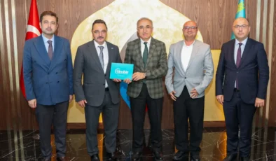 TİMBİR’den Hoca Ahmet Yesevi Üniversitesi Mütevelli Heyet Başkanı Prof. Dr. Karaman’a ziyaret