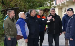 Zonguldak Valisi Hacıbektaşoğlu yağıştan etkilenen bölgeleri inceledi